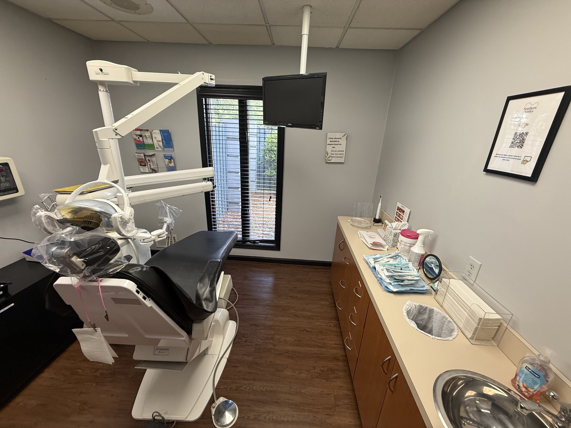 New patient smiling at Southern Pines Family Dental in Lawrenceville GA